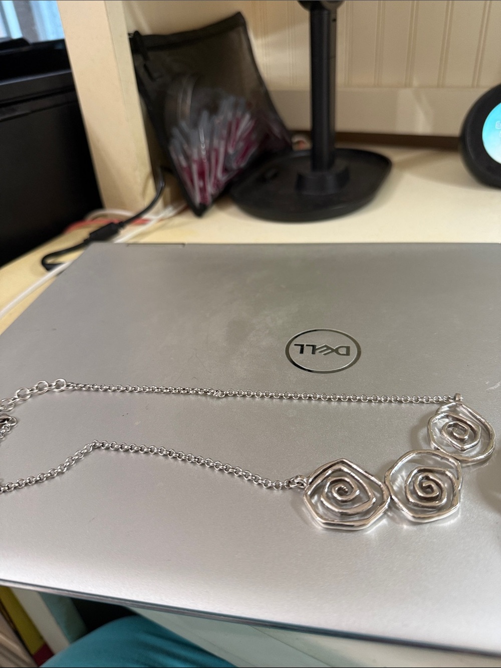 Beautiful Brighton silver swirl statement necklace. - Picture 6 of 6